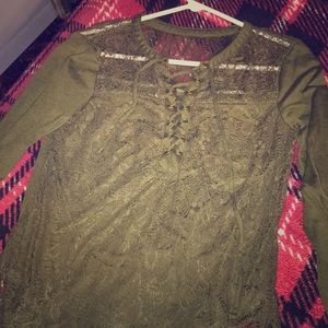 Lacey Green blouse